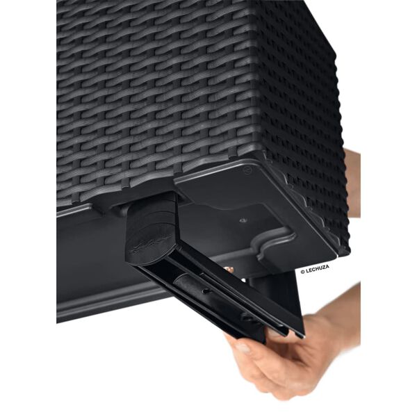 LECHUZA Blomkruka BALCONERA Cottage 80 ALL-IN-ONE granit