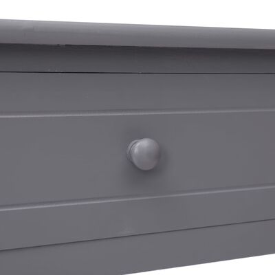 vidaXL Avlastningsbord grå 90x30x77 cm trä