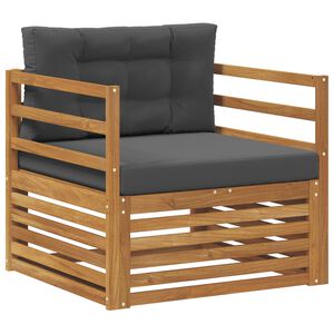 vidaXL Utomhussoffa Massivt akaciatr&auml; och polyester