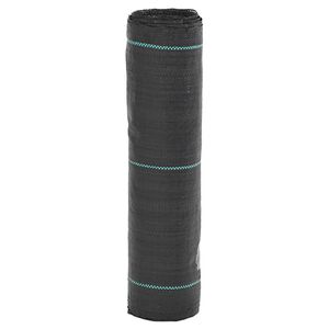 vidaXL Ogr&auml;smatta svart 0,5x10 m PP