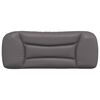 vidaXL Headboard Cushion "Hvar" Grey 100 cm Faux Leather