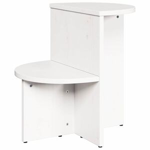 vidaXL Kaffeebord Vit 50 x 40 x 50 cm Massiv furu