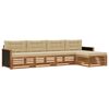vidaXL Utomhussoffset 5 st Naturlig och Beige Polyester