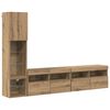 vidaXL TV-v&auml;ggmodul 4 pcs Artisan Ek Konstruerat tr&auml;