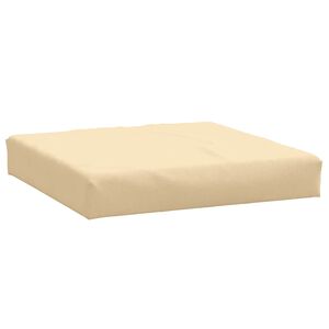 vidaXL Palldyna melerad beige 60x60x9,5 cm tyg