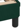 vidaXL Bed with Mattress "Hanko" Dark Green 90x190 cm Velvet