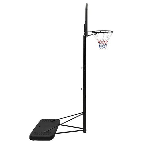 vidaXL Basketkorg med stativ svart 258-363 cm polyeten