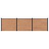 vidaXL St&auml;ngselpanel 3 st 526 x 146 cm WPC och aluminium Brun