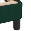 vidaXL Bed Frame with LED without Mattress Dark Green 140x200 cm Velvet