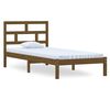 vidaXL S&auml;ngram honungsbrun massiv furu 100x200 cm
