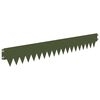 vidaXL Kant f&ouml;r gr&auml;smatta 50 pcs 103 x 15 cm metall Olivgr&ouml;n
