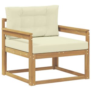 vidaXL Utomhus Mellansoffa Polyester Vit