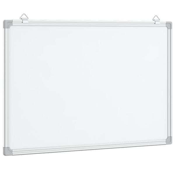 vidaXL Magnetisk whiteboard 80x60x1,7 cm aluminium