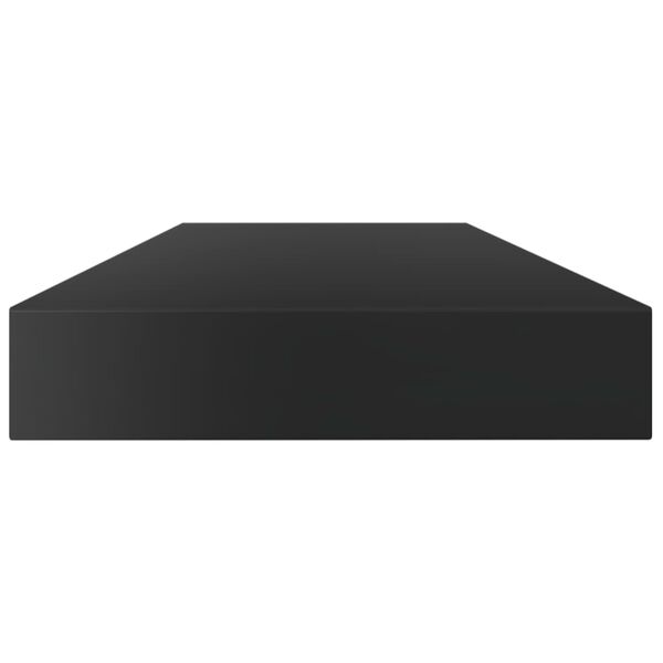 vidaXL Hyllplan 8 st svart h&ouml;gglans 100x10x1,5 cm konstruerat tr&auml;