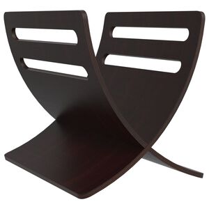 vidaXL Tidningsst&auml;ll tr&auml; brun