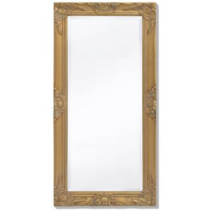 vidaXL V&auml;ggspegel i barockstil 100x50 cm guld