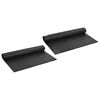 vidaXL Prickig Avvattningsskiva 2 st Svart 1 x 20 m HDPE