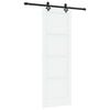 vidaXL Skjutd&ouml;rr ORKDAL 73,5 x 211 cm Konstruerat tr&auml; Vit och svart