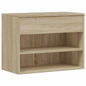 vidaXL Skob&auml;nk sonoma-ek 60x30x45 cm konstruerat tr&auml;