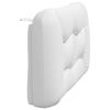vidaXL Headboard Cushion "Hvar" White 140 cm Faux Leather