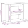 vidaXL Akvariestativ r&ouml;kt ek 80x35x60 cm konstruerat tr&auml;