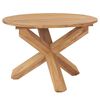 vidaXL Tr&auml;dg&aring;rdsbord &Oslash;110x75 cm massiv teak