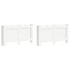 vidaXL Elementskydd 2 st vit 152x19x81,5 cm MDF