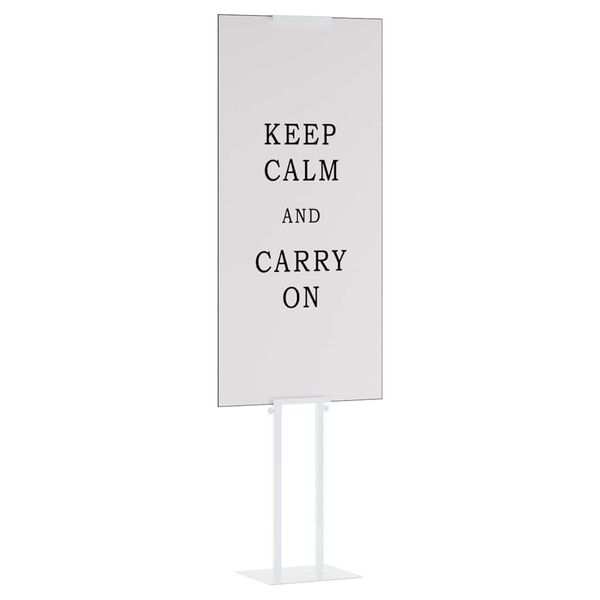 vidaXL M&auml;ssmontrar Vit 30 x 24 x 214 cm St&aring;l