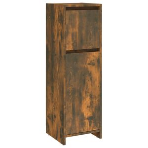 vidaXL Badrumssk&aring;p r&ouml;kf&auml;rgad ek 30x30x95 cm konstruerat tr&auml;