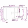 vidaXL Sideboard Gammalt tr&auml; 88,5 x 30,5 x 55,5 cm Konstruerat tr&auml;