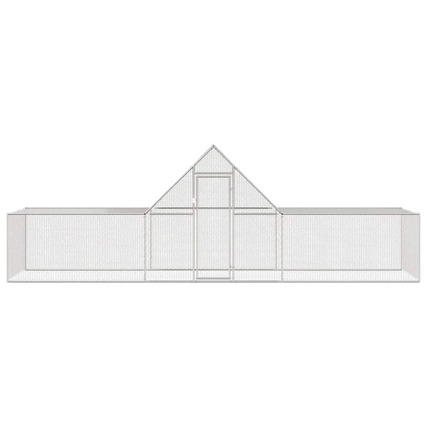 vidaXL H&ouml;nsbur 6x2x2 m galvaniserat st&aring;l