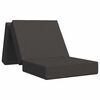 vidaXL F&auml;llbar Soffbed 90 x 63 x 45 cm M&ouml;rkgr&aring;