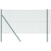 vidaXL Markfixerat Svetsat St&auml;ngsel 25 x 1,2 m PVC-belagda st&aring;l Gr&ouml;n