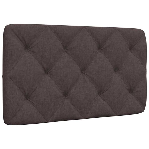 vidaXL Headboard Cushion Dark Brown 80 cm Fabric