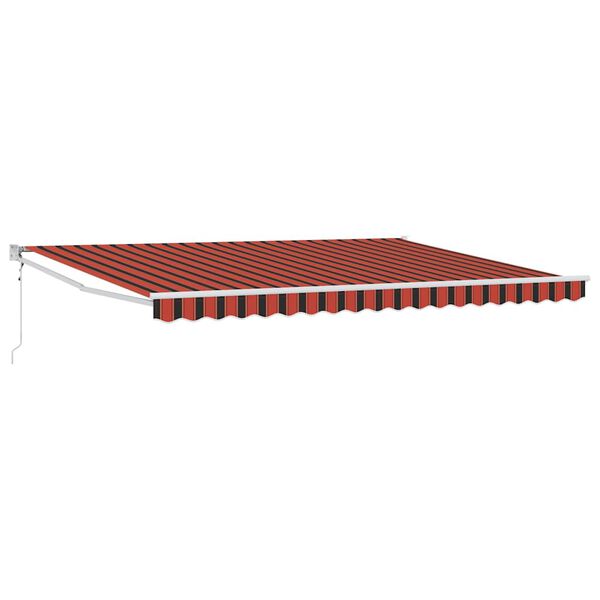 vidaXL Markis Orange och Brunt 450 x 300 x 165 cm Polyester och metall