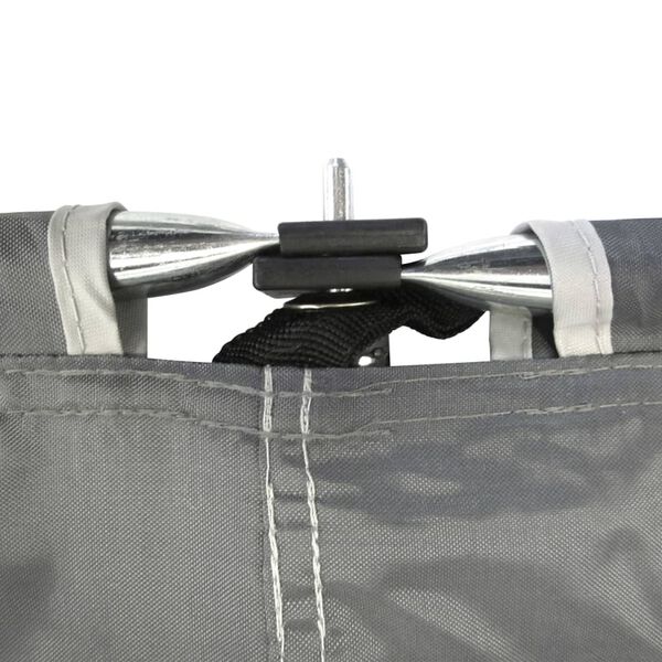 Bo-Camp Vindskydd med fönster Dennis 500x140 cm grå