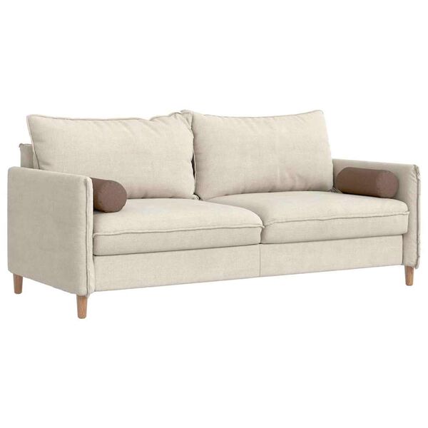 vidaXL Bolsterkuddar 2 pcs Brun Ø 15 x 40 cm tyg