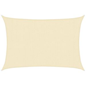 vidaXL Solsegel 160 g/m&sup2; gr&auml;ddvit 3x5 m HDPE