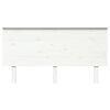 vidaXL Sänggavel vit 154x6x82,5 cm massiv furu