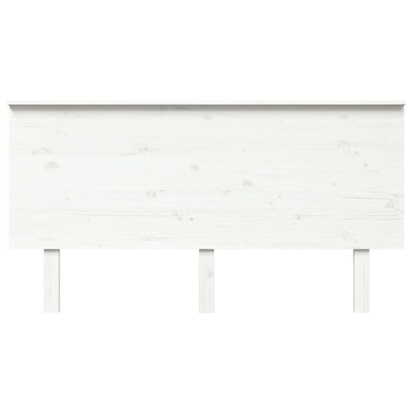 vidaXL Sänggavel vit 154x6x82,5 cm massiv furu