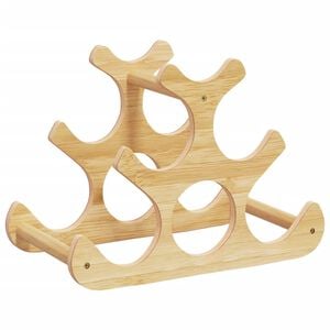 vidaXL Vinst&auml;ll f&ouml;r 6 flaskor 35x18x25,5 cm bambu