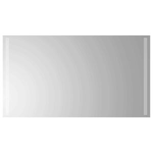 vidaXL LED Badrumsspegel med spegel Transparent 90 x 50 cm h&auml;rdat glas