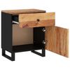 vidaXL Sängbord 50x33x60 cm massivt akaciaträ och konstruerat trä