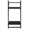 vidaXL Vägghyllset 6 pcs Svart Ek 100 x 25 x 30 cm Konstruerat trä