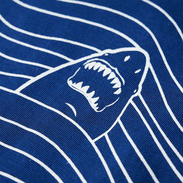 T-shirt för barn mörkblå 92