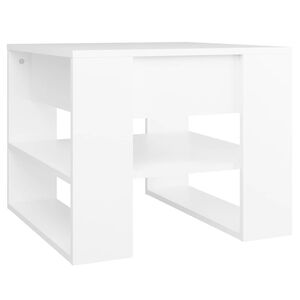 vidaXL Soffbord vit 55,5x55x45 cm konstruerat tr&auml;