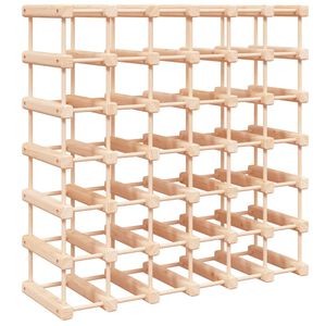 vidaXL Vinst&auml;ll f&ouml;r 42 flaskor 68,5x23x68,5 cm massiv furu