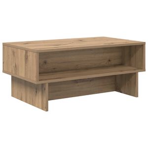 vidaXL Kaffeebord Artisan Ek 80 x 46 x 35 cm Konstruerat tr&auml;