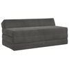 vidaXL F&auml;llbar Soffbed M&ouml;rkgr&aring; 120 x 60 x 49 cm Tyg