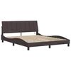 vidaXL Bed Frame without Mattress "Hanko" Dark Brown 160x200cm Fabric